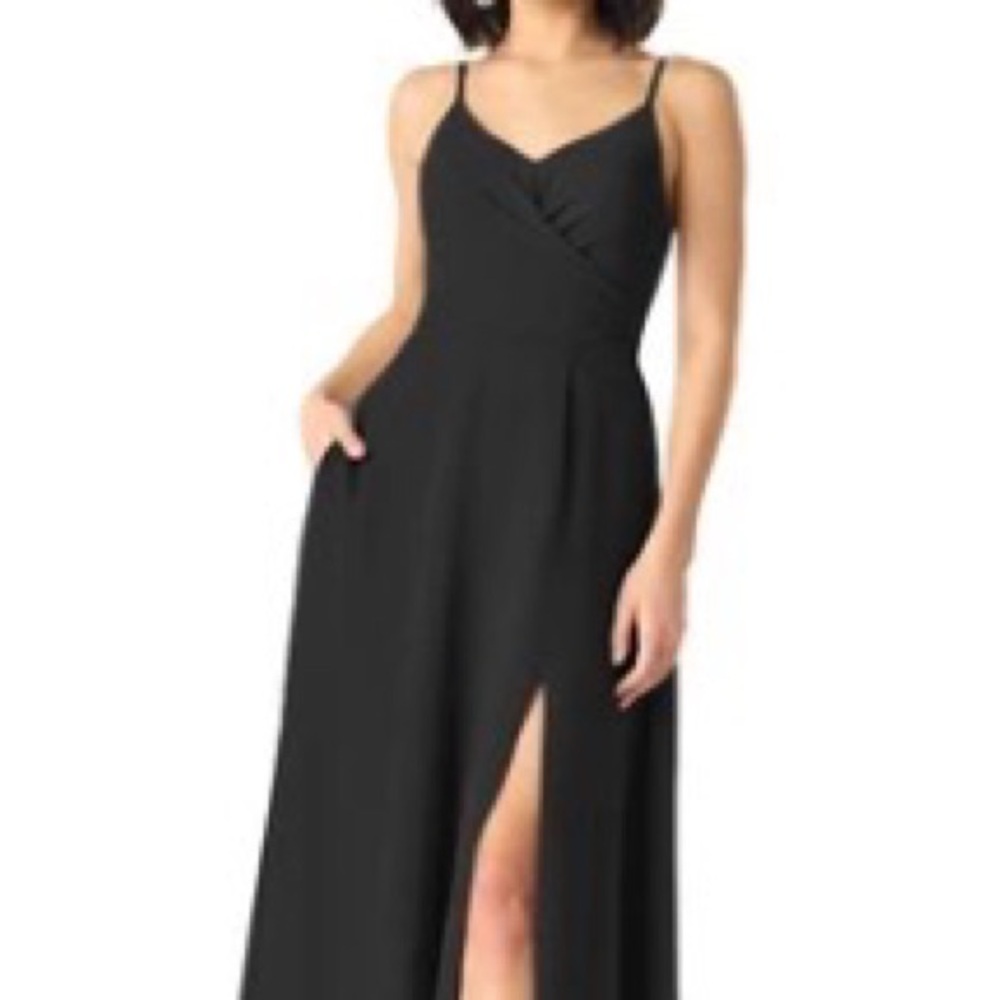 Azazie Citrina Black Dress